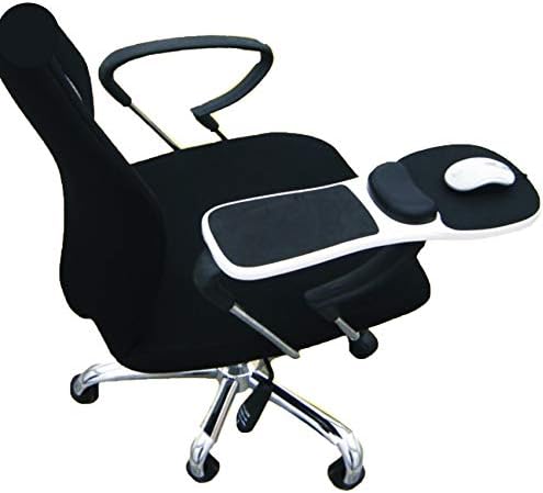 Подлога за глувци со потпирач за рака со потпирач за одмор на рачен зглоб, прилагодлив ергономски компјутерски глушец за глувци за стол