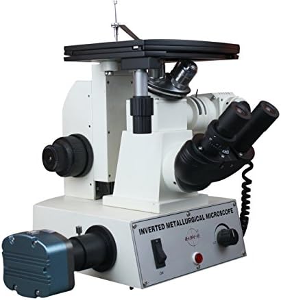 Радикален 600x Превртен Металуршки Обоен Инспекциски Микроскоп w 3.5 Mpix Камера &засилувач; Мерење На Софтвер
