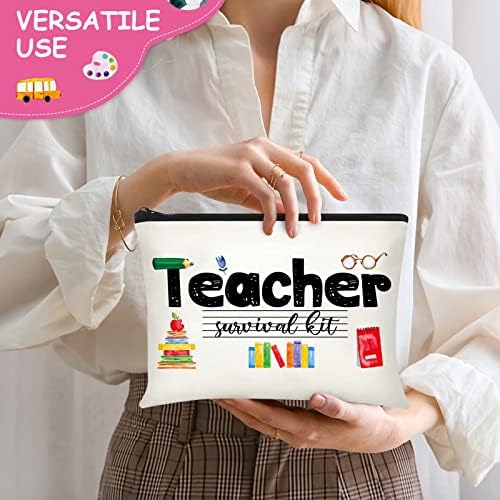 Капода 24 Подароци За Благодарност На Наставниците За Торби За Шминка За Наставници Торба За Комплет За Преживување На Наставници
