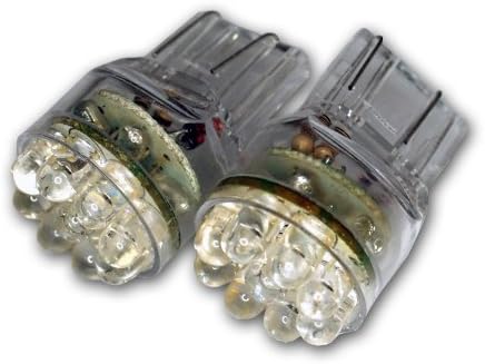 TuningPros LEDFS-T20-W15 Предниот сигнал LED светилки T20 клин, 15 LED бел 2-PC сет