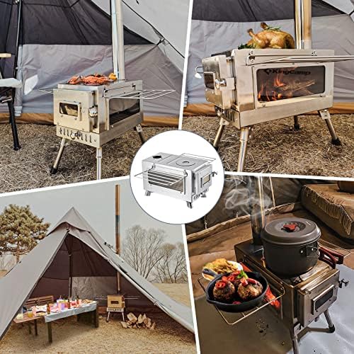 Шпорет на топол шатор Kingcamp, шпорет за кампување со големо огнено оружје, 6,2 метри шпорет за зимско кампување за шатор, засолниште,