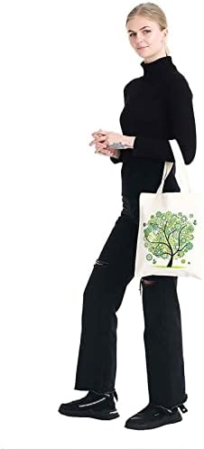 Памучно платно торба со дијаманти 5D DIY дијамантски сликарство за еднократна употреба на намирници за жени трајни модерни торби