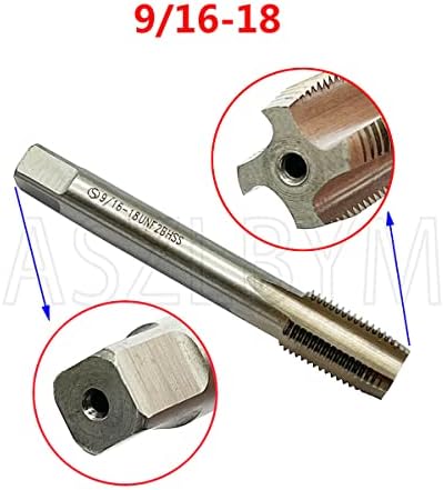 ASZLBYM 9/16-18 UNF HSS Tap и Die Set, 13/16-20 Unef HSS Tap and Die Set, Machine Thash Thap and Round Thread Dightion Digh Rach