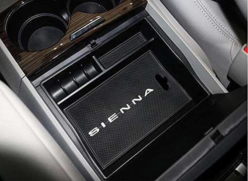 Салуси Централна конзола за складирање на кутии Секундарна кутија за ракавици за ракавици компатибилни за Toyota Sienna 2011-2020