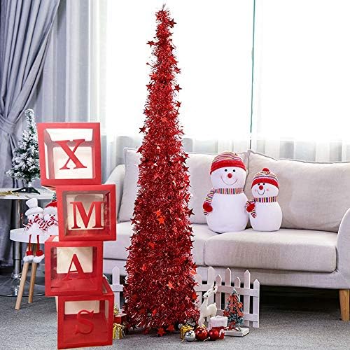 Божиќни украси Големи црвени транспарентни Божиќни кутии блокови украси за украси за празнични забави, Божиќ балон кутија дома украс, камин
