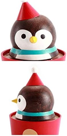 N/A Music Box, Penguin чаша торта музичка кутија Ротирајте, рачно изработена сегашност за роденденски подарок за бебиња туш
