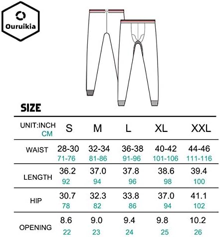 Термички панталони за термички долна облека за мажите Орјуикија, термички дното на nsонс со посебна торбичка