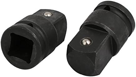 Алатки AEXIT 3/4-инчен X Hand рачни алатки 1-инчен хром ванадиум челик квадрат Адаптер за удар на црна боја 2PCS модел: 15AS290QO121