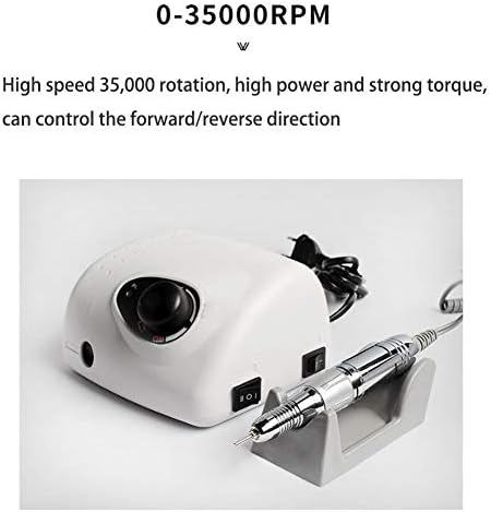 Machine Combox.com Електрична машина за вежби за нокти, 30000rpm Професионална машина за датотеки за полнење за природни гелови за