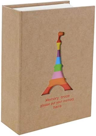 SYXMSM креативен стандард интерстицијален 5-инчен пластичен албум со фотографии за деца S Chaps Storage 200 Капацитет Меморијален албум за подароци