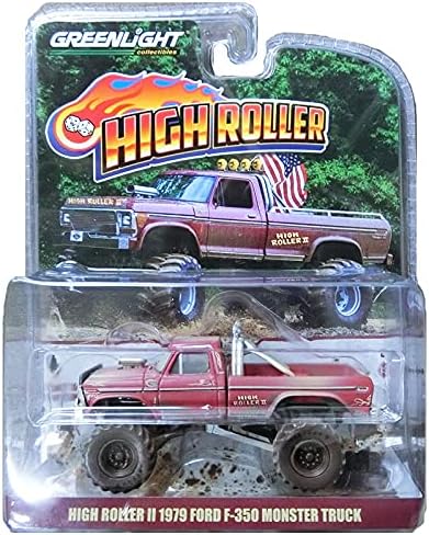 Greenlight 51260 Kings of Crunch High Roller II 1979 Ford F-350 Monster Truck 1:64 Scale Virty верзија
