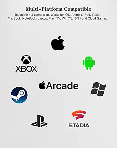 Јосо Телефонски Контролер за iPhone, Android, Претворете Го вашиот iPhone/Android во Конзола За Игри-Play Xbox, PlayStation, COD, Genshin, Diablo