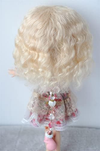 Jusuns кукла коса JD738 9-10inch неуредна бебе кадрава мека бран мохер Бјд перики