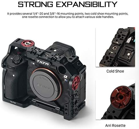 Навалување На Целосен Кафез За Камера Компатибилен Со КАМЕРАТА Sony a7S III-Црна