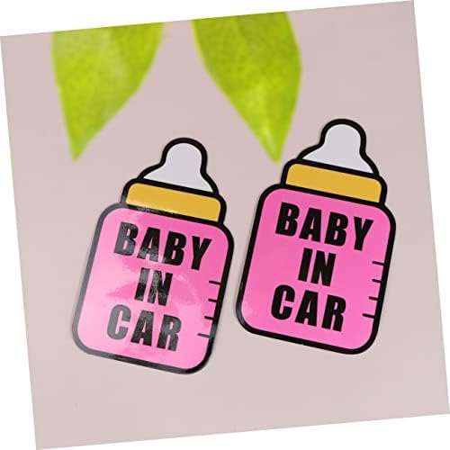 Фавомото 2 Парчиња Налепница За Лого Налепници За Налепници За Бебешки Прозорец Налепница За Бебешки Автомобил Налепница За Бебиња
