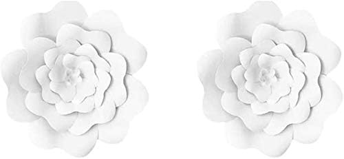 2pcs 16inch хартија цветни декорации 3Д хартија цвет DIY рачно изработени цвеќиња свадбени забави заднини цвеќиња wallид за позадина за роденденска