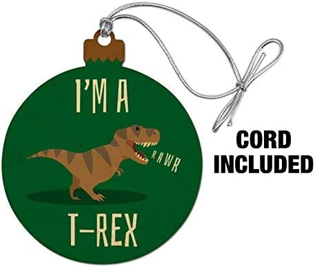 Јас сум T-Rex Rawr симпатична тираносаурус рекс дрво елка за одмор