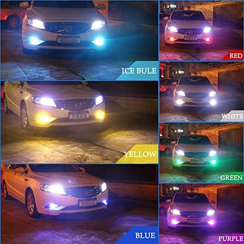 881 LED RGB Сијалица За Магла Килибар Жолто Бело Разнобојно 16 Комплет За Менување Бои Строб Светилки За Автомобилски Камиони Прекинувач
