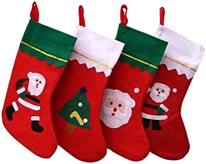Дефлаб чорапи Декорација на новогодишни елки, црвени декоративни приврзоци, торби, детски кеси, идеални подароци за деца. Божиќни