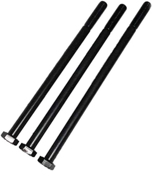 2 парчиња M6*120мм црна боја Надворешна шестоаголна завртка за завртки за завртки за завртки за завртки за нокти 12,9 одделение од легура на