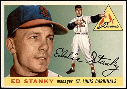 1955 Топс Бејзбол 191 Ед Станки Висок број Одличен од картичките на Микис