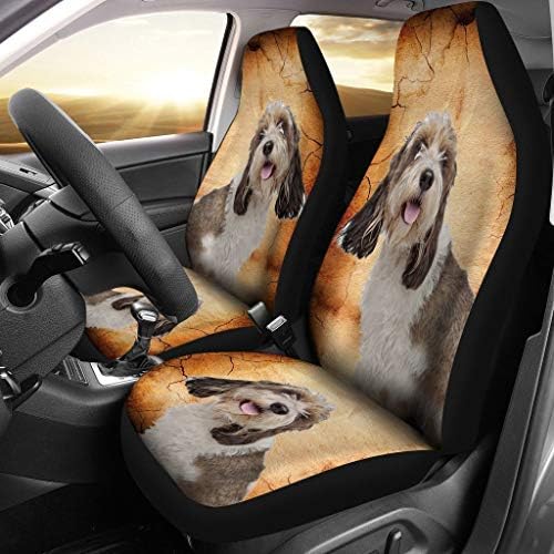 Pawlice Petit Basset Griffon Vendeen Print Car Seat Covers