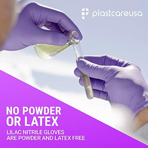 100 нараквици на нитрил испит 3,5 мил - латекс и прашок бесплатно, не -стерилни заштитни ракавици за еднократна употреба со пласт