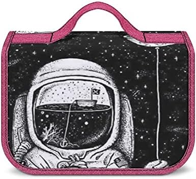 Астронаут Трипи Простор Голема Тоалетна Торба Со Виси Кука Патување Шминка Случај Бања Организатор Туш Кеси