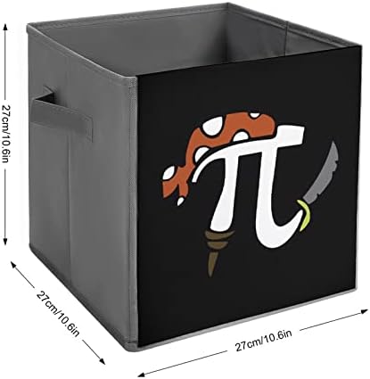 Пи Пиратски Стп Кожа Склопувачки Канти За Складирање Платно Коцка Организатор Кошница Со Рачки