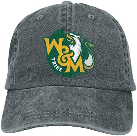 Колеџ на Вилијам и Мери Класик Каубојска капа прилагодлива бејзбол капа Унисекс Обичен спортски капа