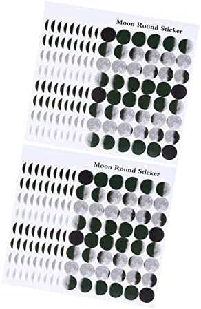 SEWACC 20 Листови DIY Scrapbooking Боја Хартија Сметка Со Лунарна Запечатување Канцелариски Налепници Затемнување Декоративни