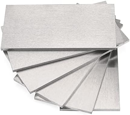 Arcfony 2 × 4 инчи алуминиумски заварувања купони заварување челик заварување позлатена метал за заварување 3 мм дебели за заварување