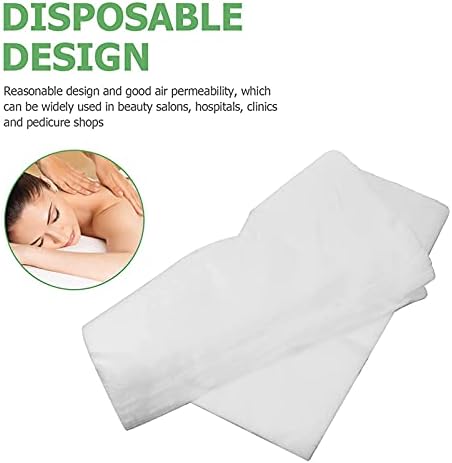 ZFAZF 100/200PCS чаршави за потпирачи за хартија, листови за хартија, бела неткаена масажа на лажни за лакови со нос со табели за масажа и