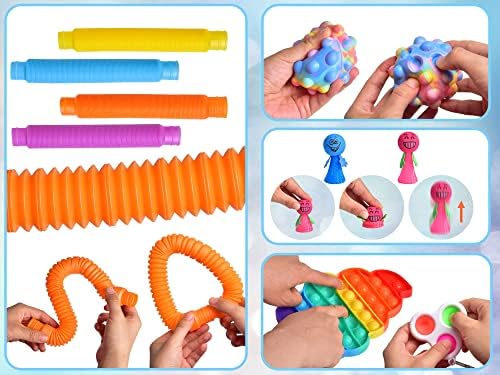 Забавни мали играчки 32 парчиња фигури играчки најголемиот дел ， сензорни играчки за возрасни деца поп своите фигури пакет награди играчки