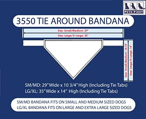 Миленичиња Прв MLB New York Yankees Tie Bandana, голема/x-large. Кучиња бандана шамија биб за домашно милениче мачка куче. Крајната игра-ден, забава бандана