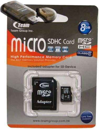 8GB Турбо Класа 6 Microsdhc Мемориска Картичка. Голема Брзина За Палм Трео Про 800W 850 Доаѓа со бесплатен SD И USB Адаптери. Доживотна