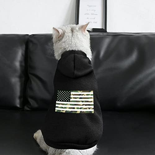Камо американско знаме едно парче кучиња костум за домашни миленици облека со додатоци за миленичиња за кученце и мачка м