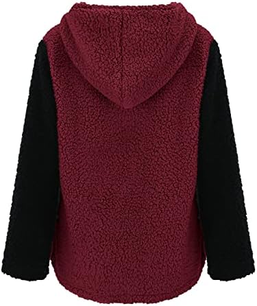 Женски кадифен палто есенско зимско топло руно јакна мода за спојување на патент со долги ракави, обична облека за џемпери, надворешна