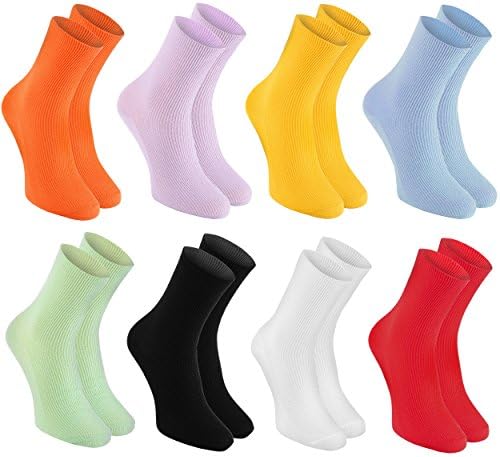 8 пара дијабетични еластични памучни чорапи за отечени нозе за мажи и жени