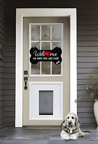 ИСАРИСКИ ДЕЛОВНИ ПРИРАЧНИК ЗА ДРАВ ВРАТА, се надеваме дека ви се допаѓа знак за добредојде на вратата, погоден за loversубители на кучиња,