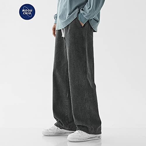 E истегнување панталони Менс есенски зимски панталони спортски панталони со џебни модни долги панталони фармерки мажи директно