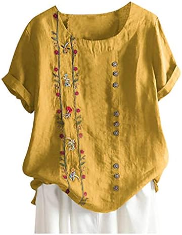 Кратка блуза цветни боемски кошула со големина на жени везени ракави врвни плус плус големина врвови чипка долга камизола
