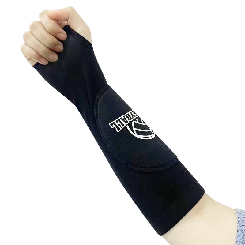 HTARTZ одбојка на ракави и одбојка на коленото подлога со подлога за заштита, поставени на ракави на подлактицата со подлога за заштита од палецот,