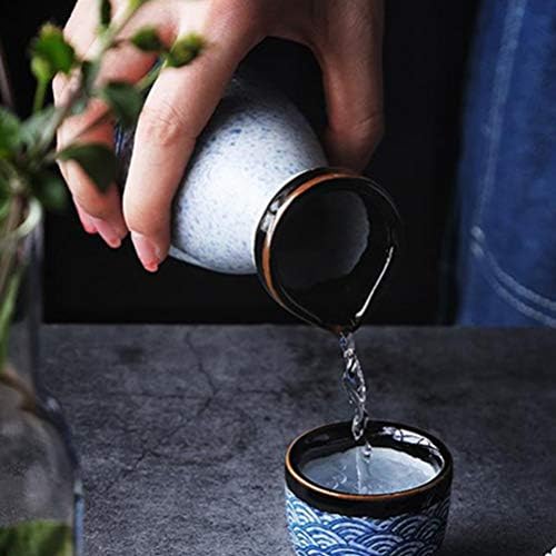 Хемотон кафе кригла постави керамички ради поставување шише шише Јапонско ладно радост шише со шише керамика за ладен сервер за саксии