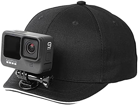 Pellking Action Camera Camera Baseball Cap Mount, Angel Angel Action Action Camera Baseball Hat Mount Компатибилен за GoPro 5 сесии Херој 9/8/7/6/5/4/3