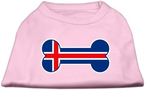 Mirage Pet Products Производи на коска во облик на Исланд Флејд Екран за печатење кошули Светло розова XL
