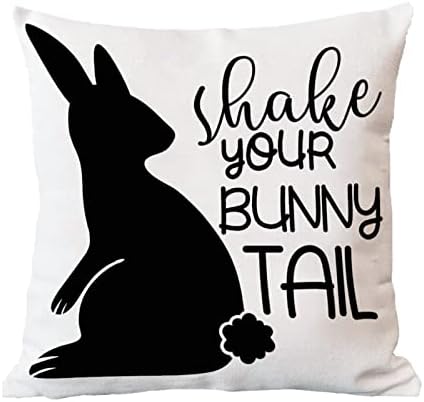Тресете ја вашата перница за софа со сифа за зајаче Велигден Велигден велејќи перница срам за велигденска јајца фарма куќа за зајаче