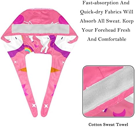 Симпатична розова еднорог што јаде шема за сладолед Прилагодлива вратоврска за унисекс капи, работни капачиња со копчиња и џемпери