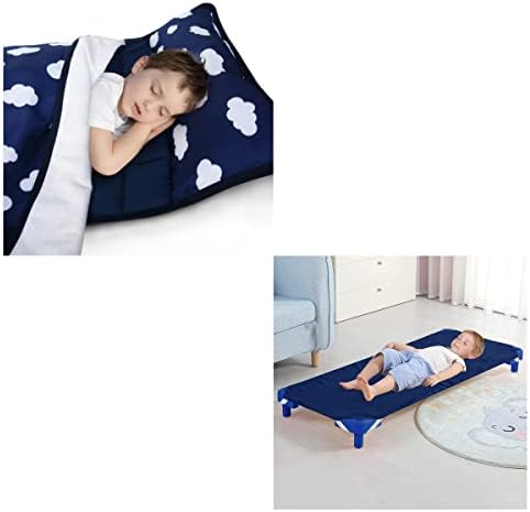 Детлер Нап Мат со отстранлива перница и ќебе и стандардна големина Дневна грижа/предучилишно креветче Детско дремнување Мат лист