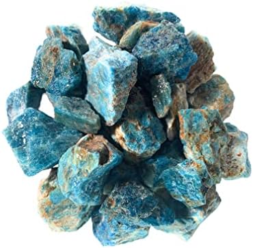 Материјали за хипнотички скапоцени камења: 1 lb Масовно груби апатитни камења од Мадагаскар - сурови природни кристали за кабини, сечење, лапидар,
